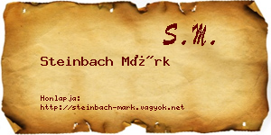 Steinbach Márk névjegykártya